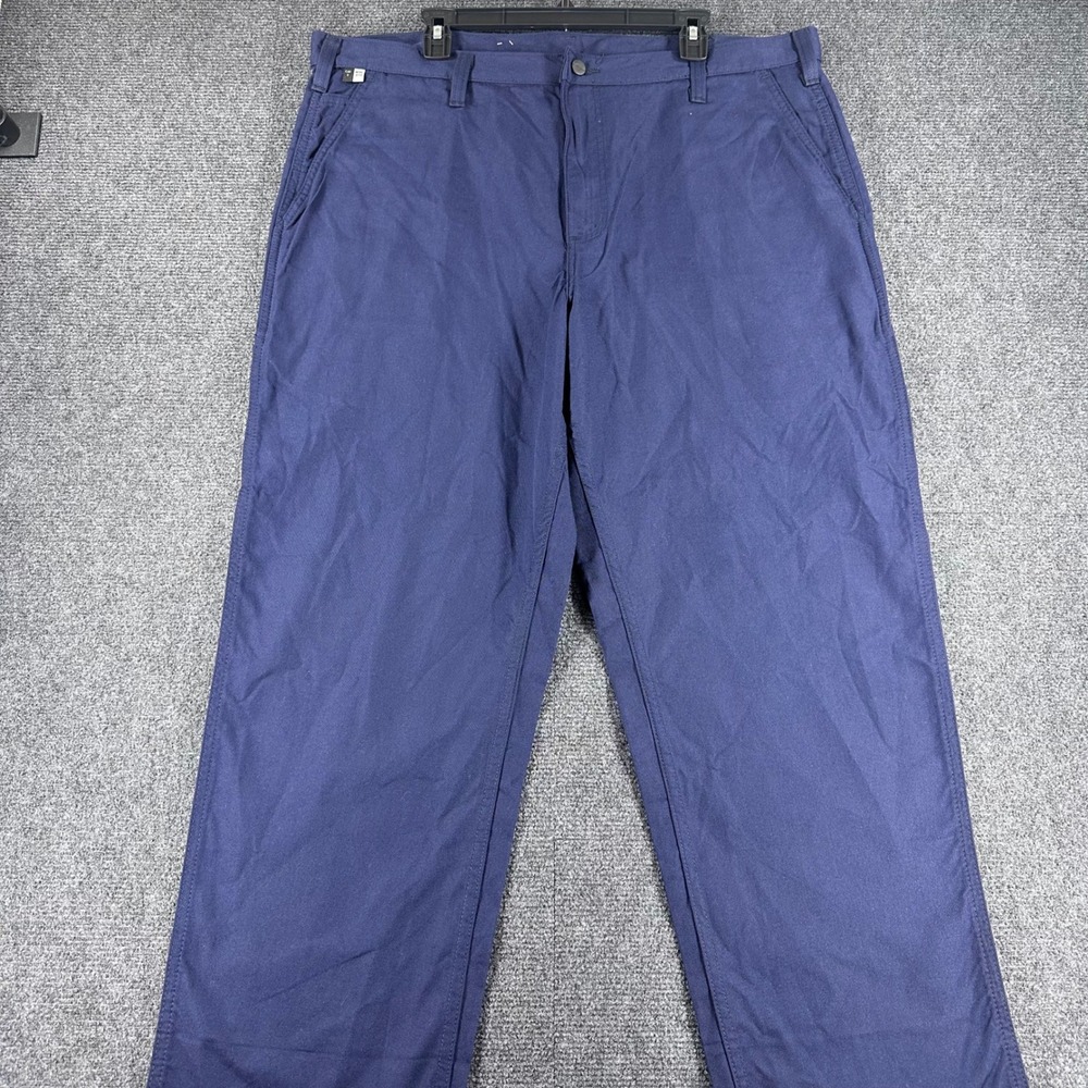 Carhartt FRβ Pants Mens 40x32 Navy Flame Resistant Work Utility CAT 2 NFPA 2112